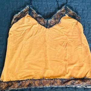 Golden top in velvet fabric extra small size bershka brand
